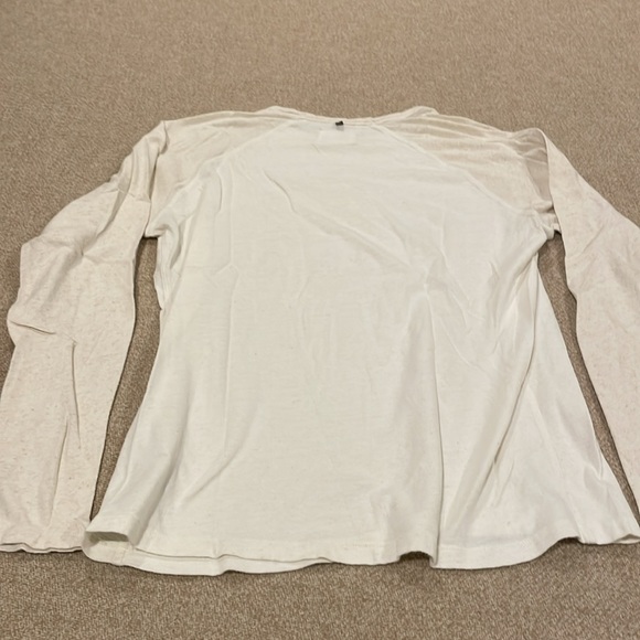 Billy Reid LS Shirt Medium Men White/Tan - Picture 5 of 6